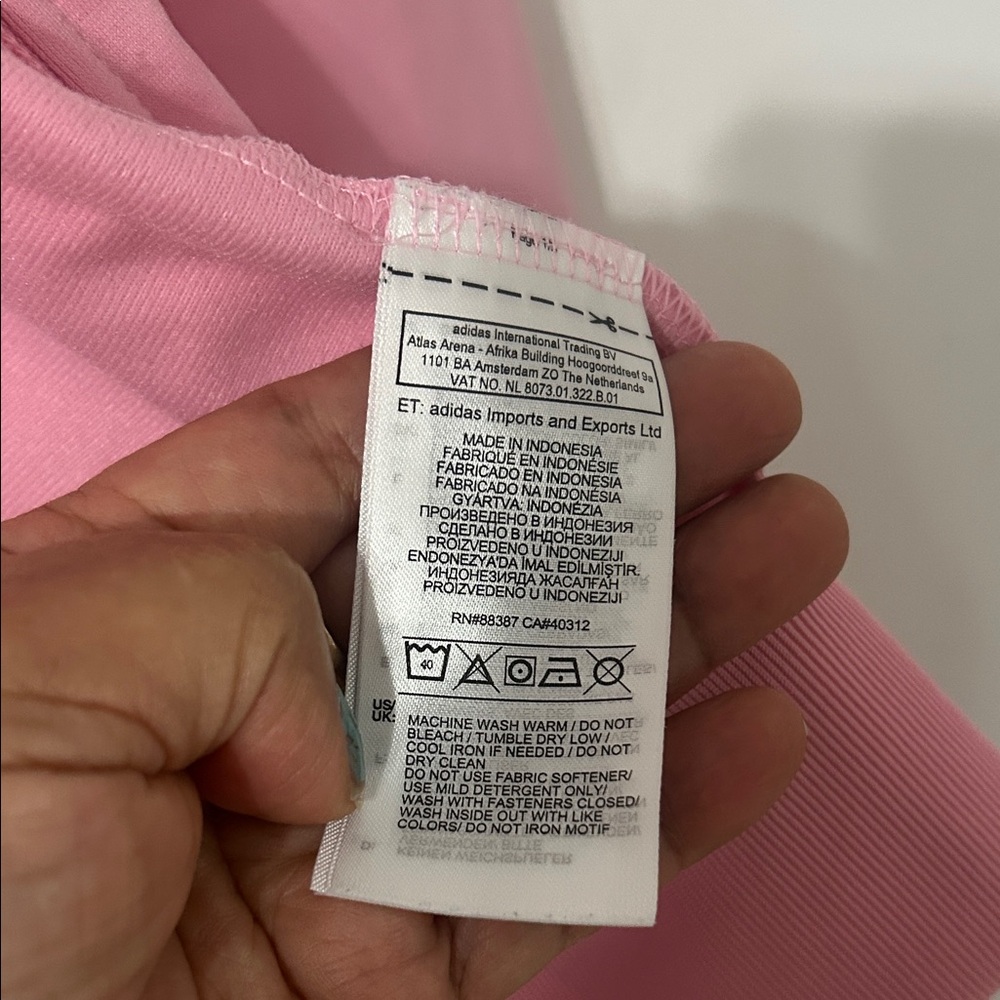 Adidas Women Pink Zip-Up Jacket - Picture 5 of 8